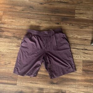 Large Maroon Lululemon Shorts
